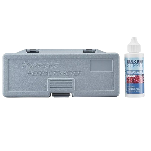 Bulk Reef Supply: Refractometer for Reading Salinity with Calibration Fluid