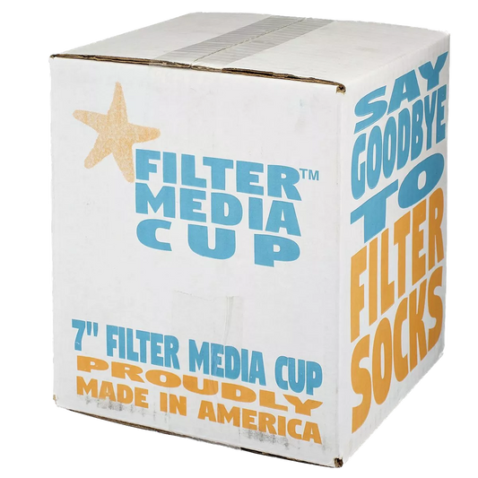 High Flow Filter Media Cup: Sea Foam White