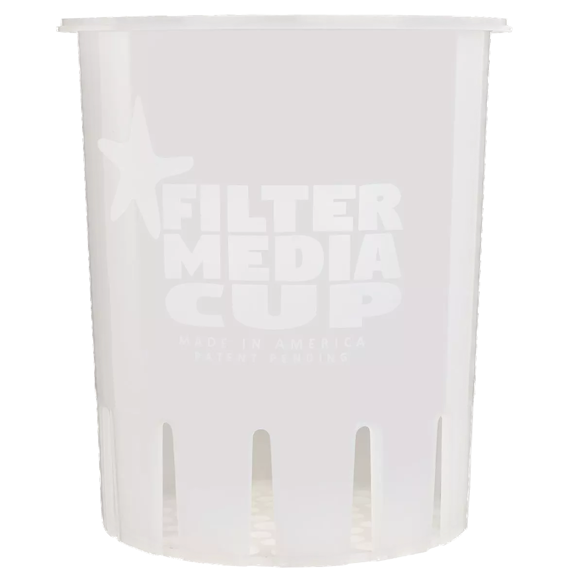 High Flow Filter Media Cup: Sea Foam White