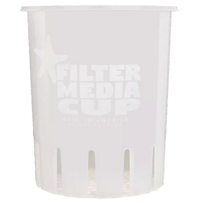 High Flow Filter Media Cup: Sea Foam White