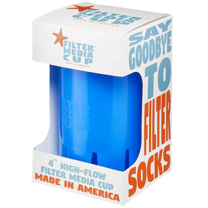 High Flow Filter Media Cup: Calypso Blue