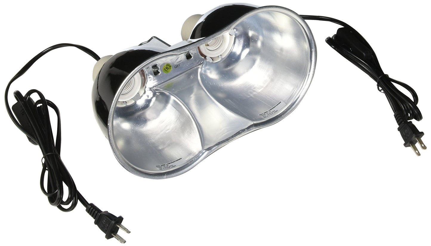 Zoomed: Combo Deep Dome Dual Lamp Fixture