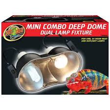 Zoomed: Combo Deep Dome Dual Lamp Fixture